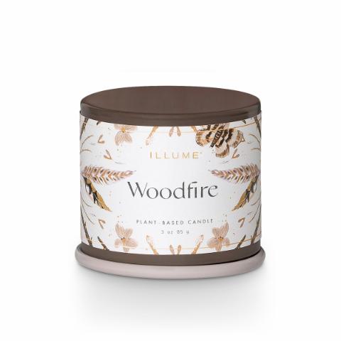 Woodfire Demi Vanity Tin, Brown, 
