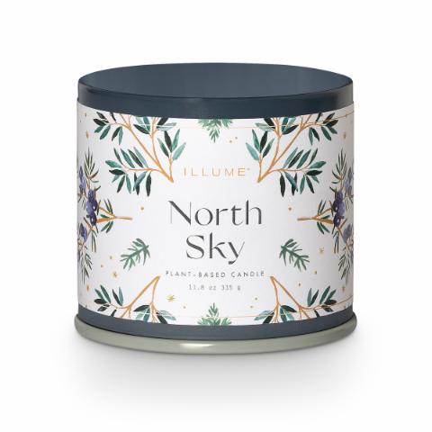 North Sky Vanity Tin Duftlys, Blå, 