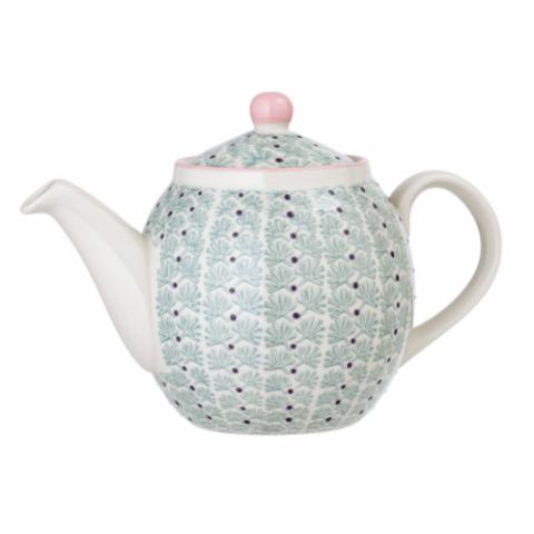 Maya Teapot, Green, Stoneware