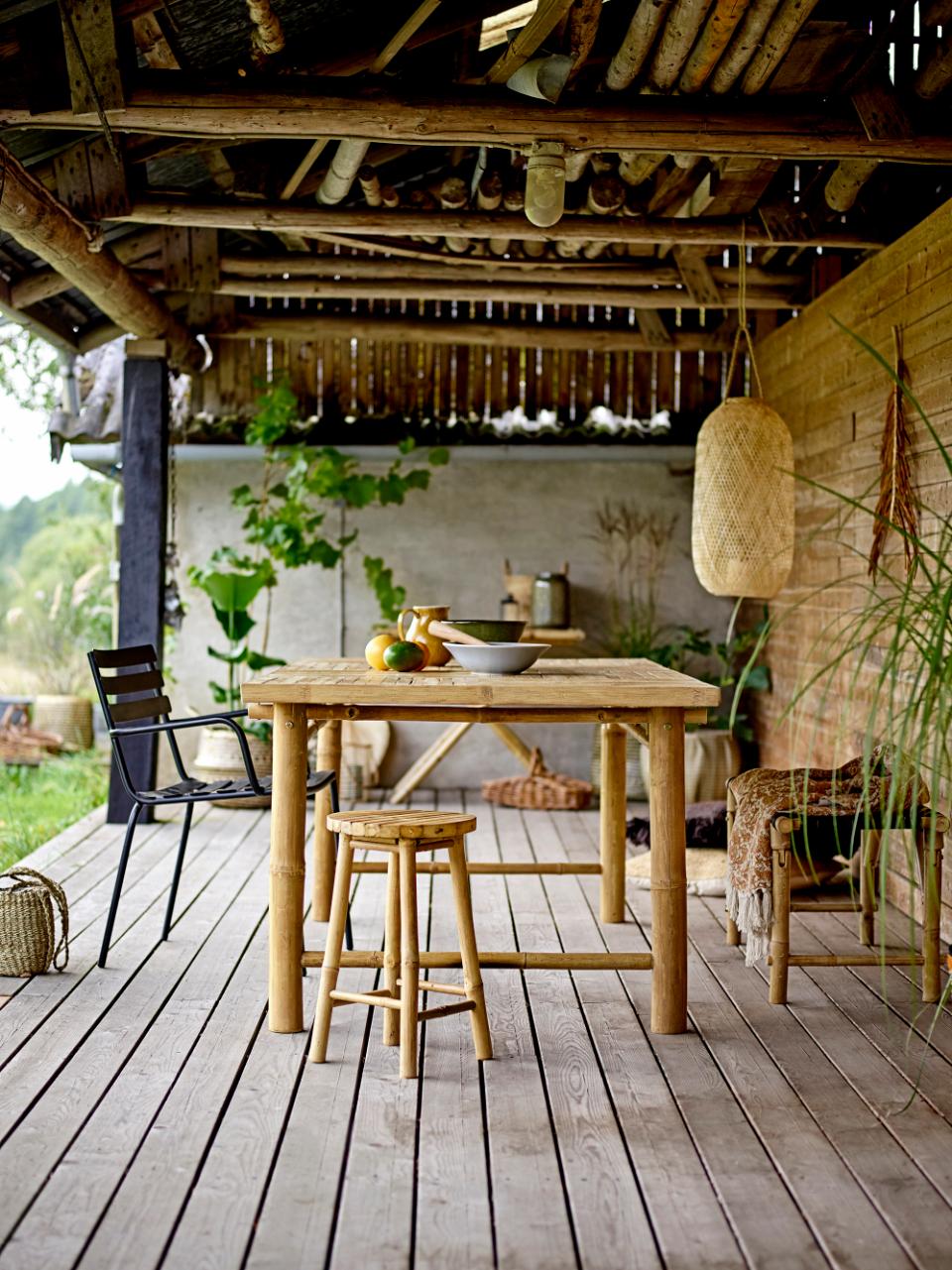 Table de repas en bambou Sole Bloomingville - 90cm