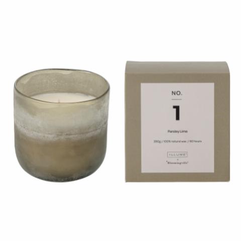 NO.1-Parsley Lime Scent Candle, Green, Wax