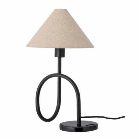 Emaline Table lamp, Black, Marble