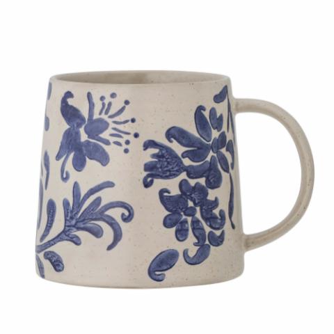 Petunia Mug, Blue, Grès