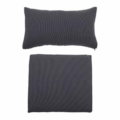 Mundo Cushion Cover (No filler), Grey, Polyester