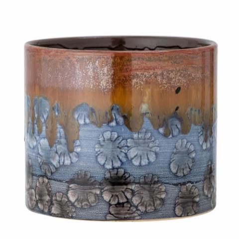 Ina Flowerpot, Blue, Stoneware
