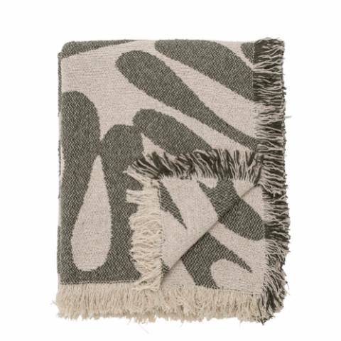 Alk Throw, Green, Recycled Cotton