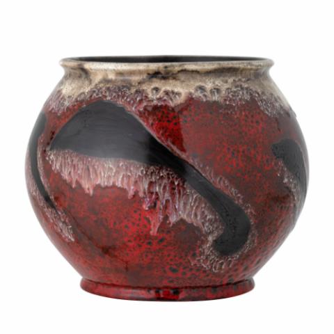 Souha Flowerpot, Red, Stoneware