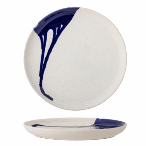 Okayama Plate, Blue, Stoneware