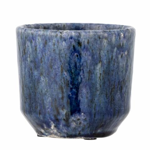 Nilay Pot de fleurs déco, Blue, Terre cuite