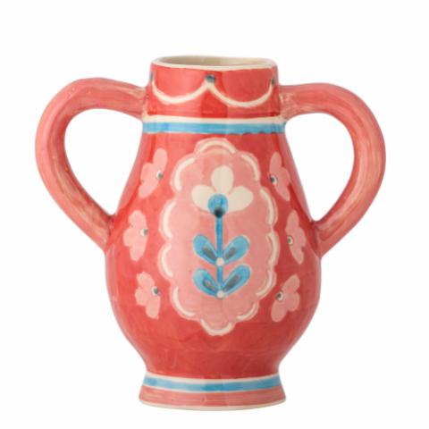 Odina Vase, Rot, Steingut