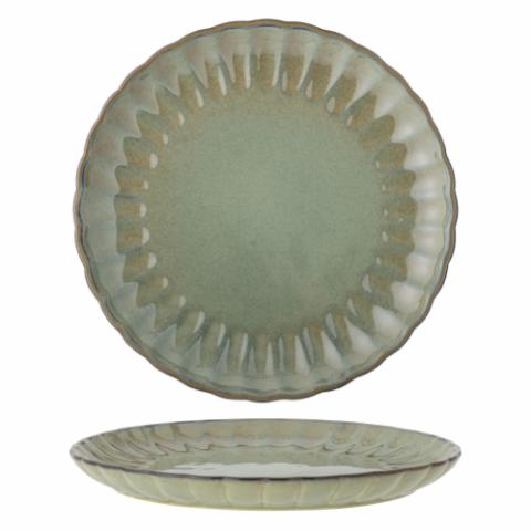 Latina Plate, Green, Stoneware