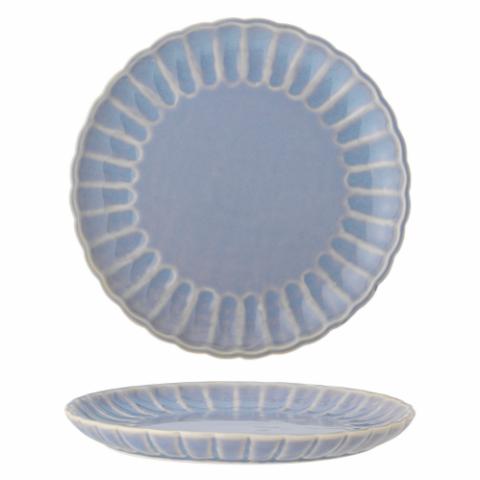 Latina Plate, Blue, Stoneware