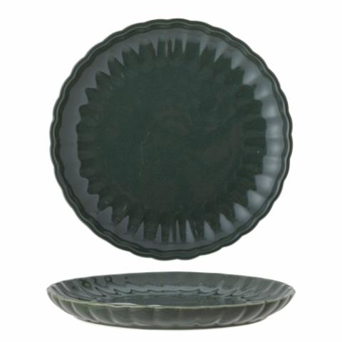 Latina Plate, Green, Stoneware