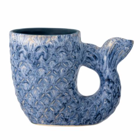 Ariella Vase, Blue, Stoneware