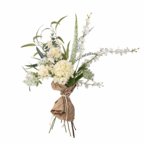Symphonie Künstlich Blumenstrauß, Weiß, Kunststoff