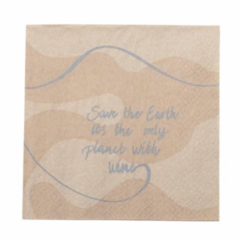 Earth Napkin, Nature, FSC® Recycled, Papir