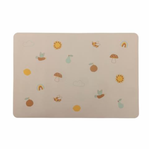 Agnes Placemat, Nature, Silicone