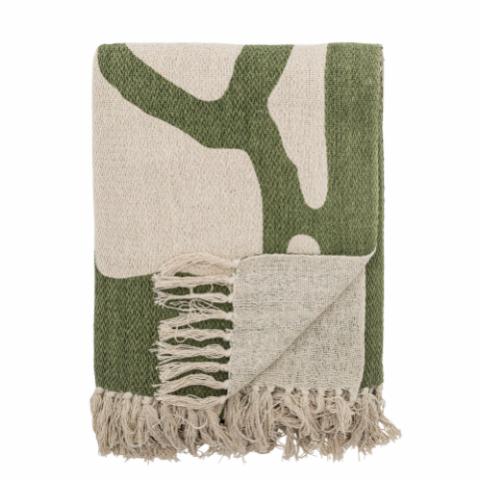 Dalmine Throw, Green, Recycled Cotton