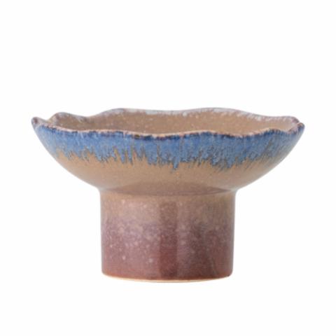 Cloe Candle Holder, Blue, Stoneware