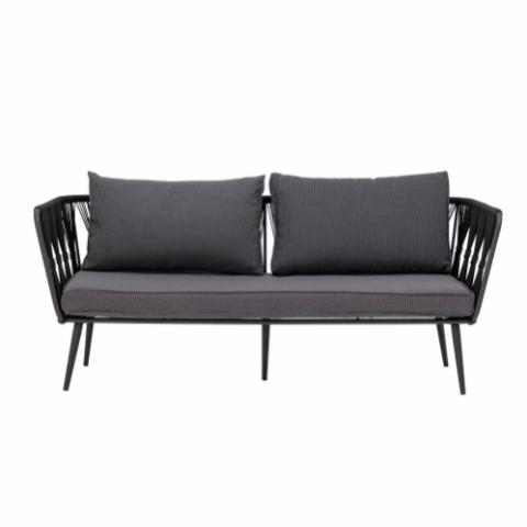 Pavone Fire-resistant Sofa, Schwarz, Metall