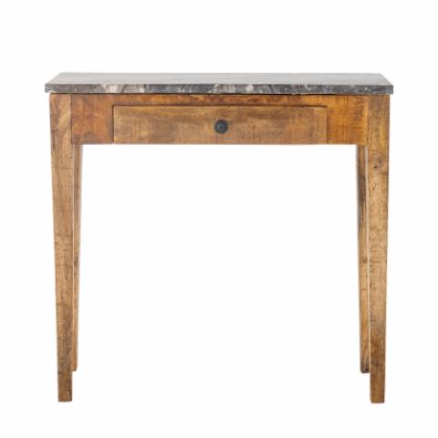 Hauge Console Table, Brown, Marble