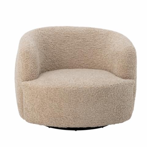 Bocca Lounge Chair, Nature, Polyester