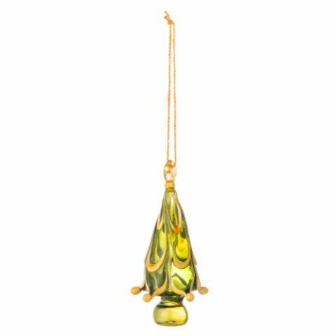 Cherlyn Ornament, Grün, Glas