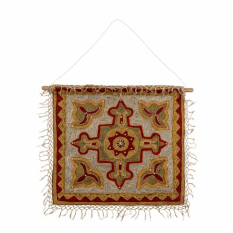 Mughal Wall Decor, Red, Cotton