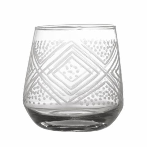 Kiyomi Drinking Glass, Clear, Recycled Glass