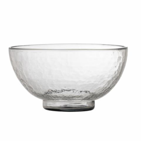 Taro Bowl, Clear, Recycled Glass