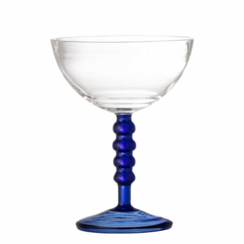 Noemi Cocktailglas, Blå, Glas