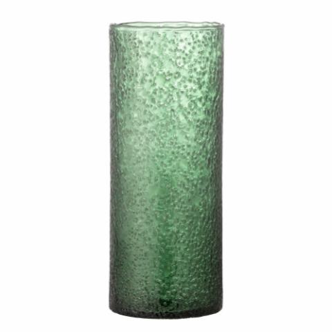 Zenta Vase, Grøn, Genanvendt Glas