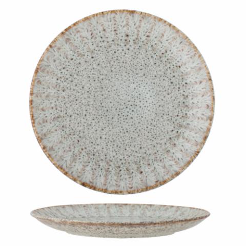 Fleur Plate, Nature, Stoneware