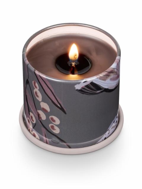 Woodfire Demi Vanity Tin Candle, Brown, 