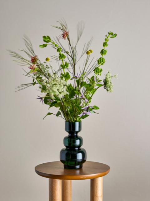 Johnson Vase, Grün, Glas
