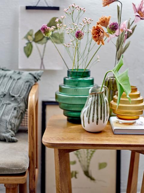 Link Deco Vase, Green, Stoneware