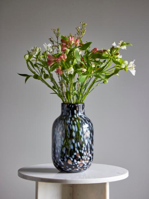Gwan Vase, Grau, Glas