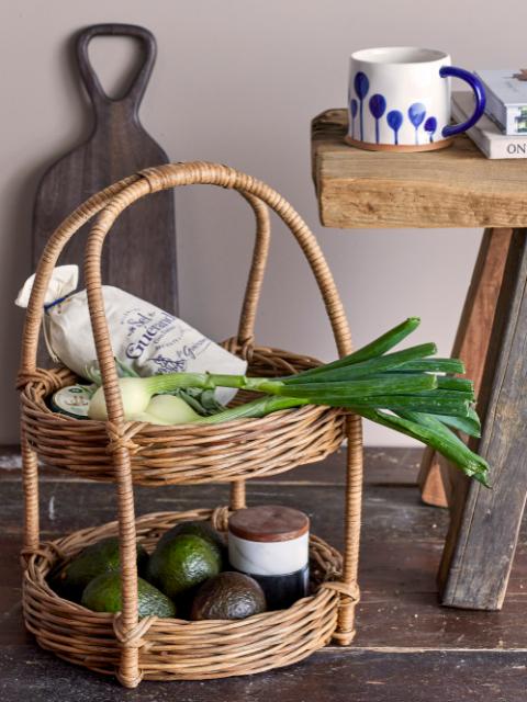Bloomingville Large Oval Seagrass & Rattan Tray