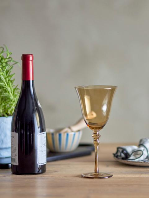 Viaja Wine Glass, Brown, Glass