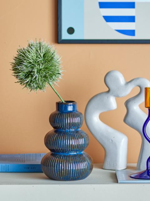 Myrtle Vase, Blue, Stoneware