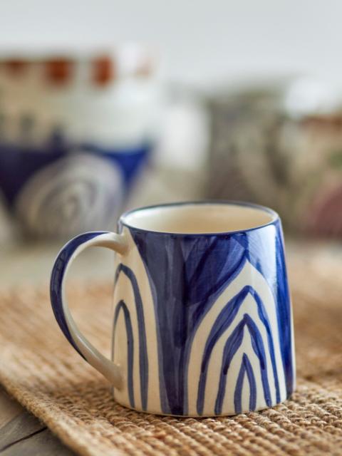 Shama Cup, Blue, Stoneware