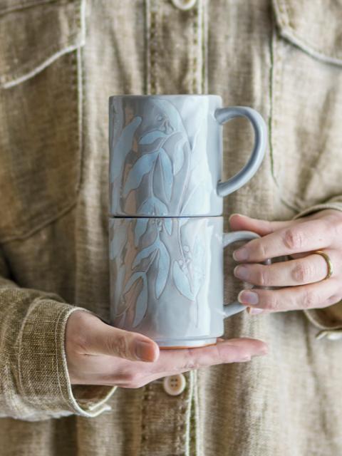 Aurora Mug, Grey, Stoneware