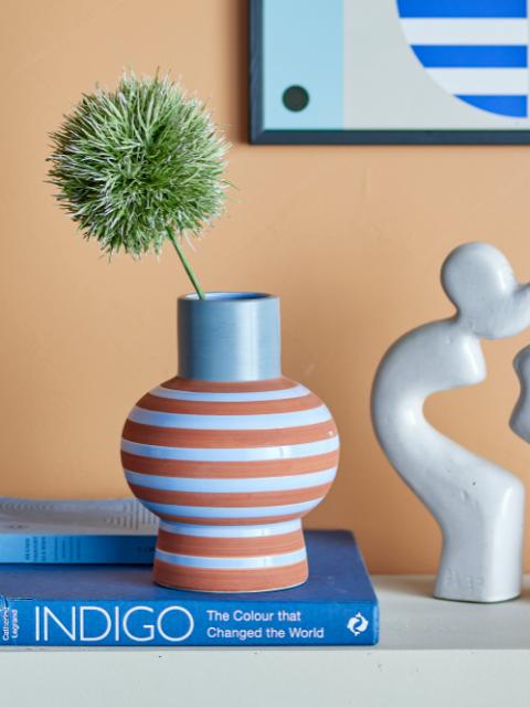 Lindir Vase, Blue, Stoneware