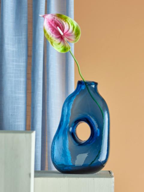 Harri Vase, Blue, Glass