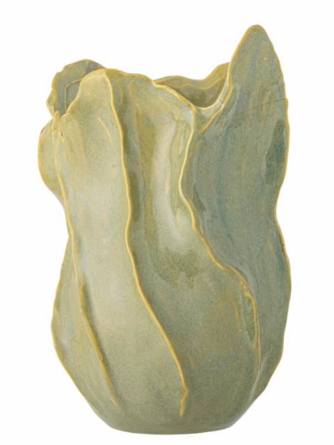 Bastien Vase, Green, Stoneware