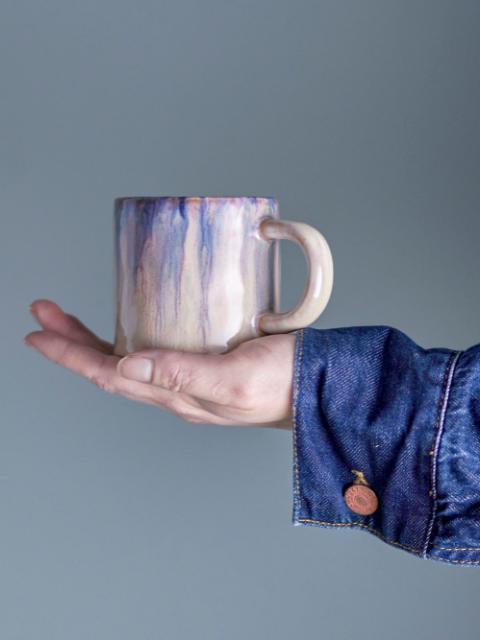 Amalia Cup, Blue, Stoneware