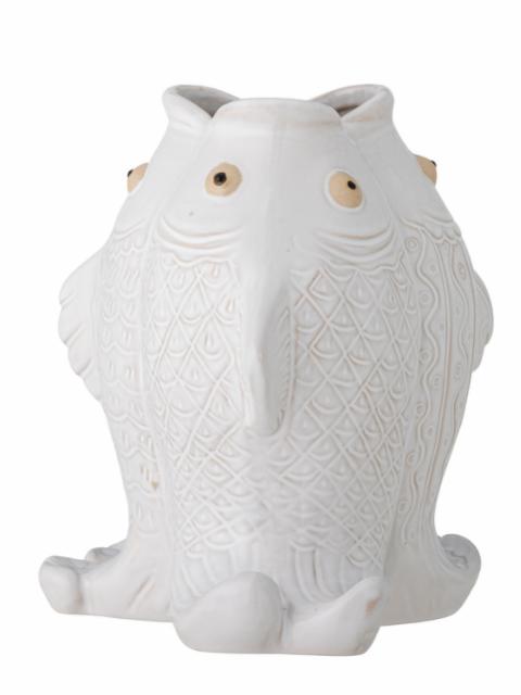 Fili Vase, White, Stoneware
