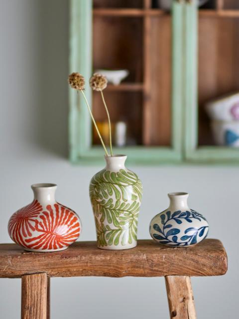 Fauni Vase, Green, Stoneware