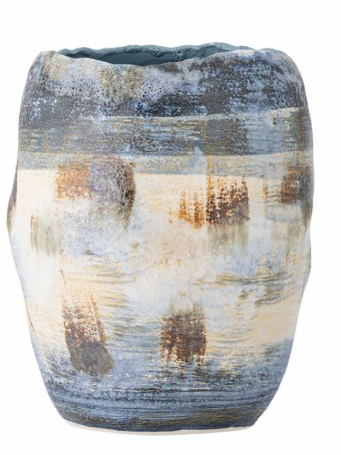 Nienna Vase, Blue, Stoneware