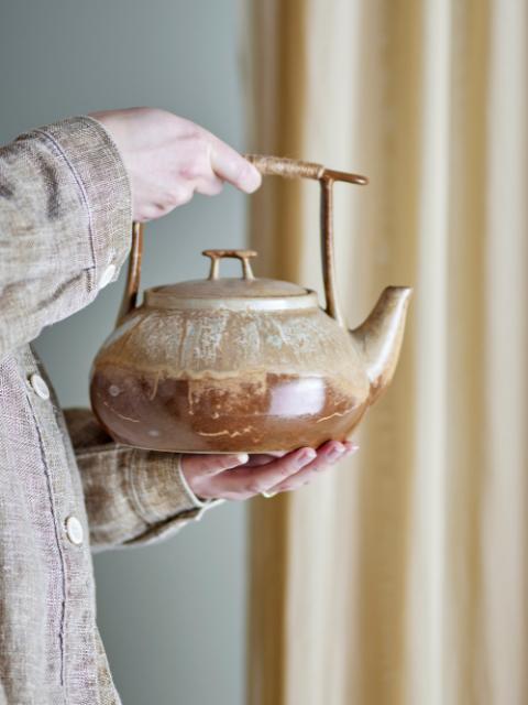 Ikigai Teapot, Brown, Stoneware